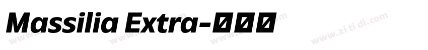 Massilia Extra字体转换